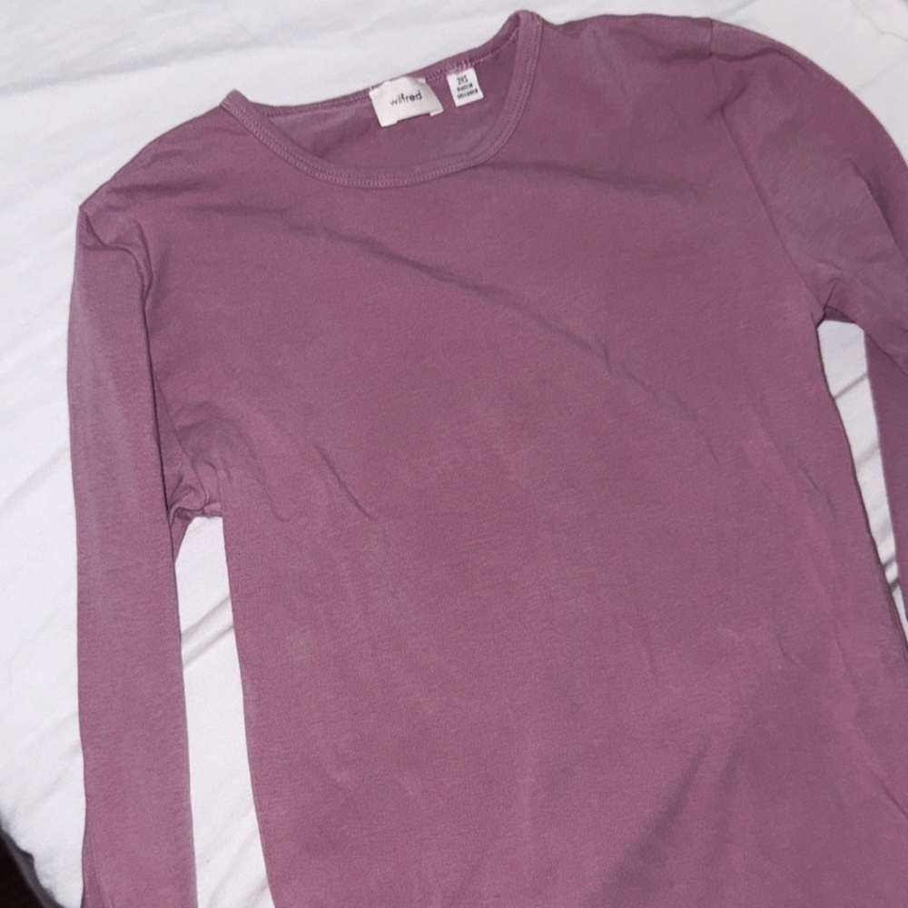 Wilfred Mauve Long Sleeve Top